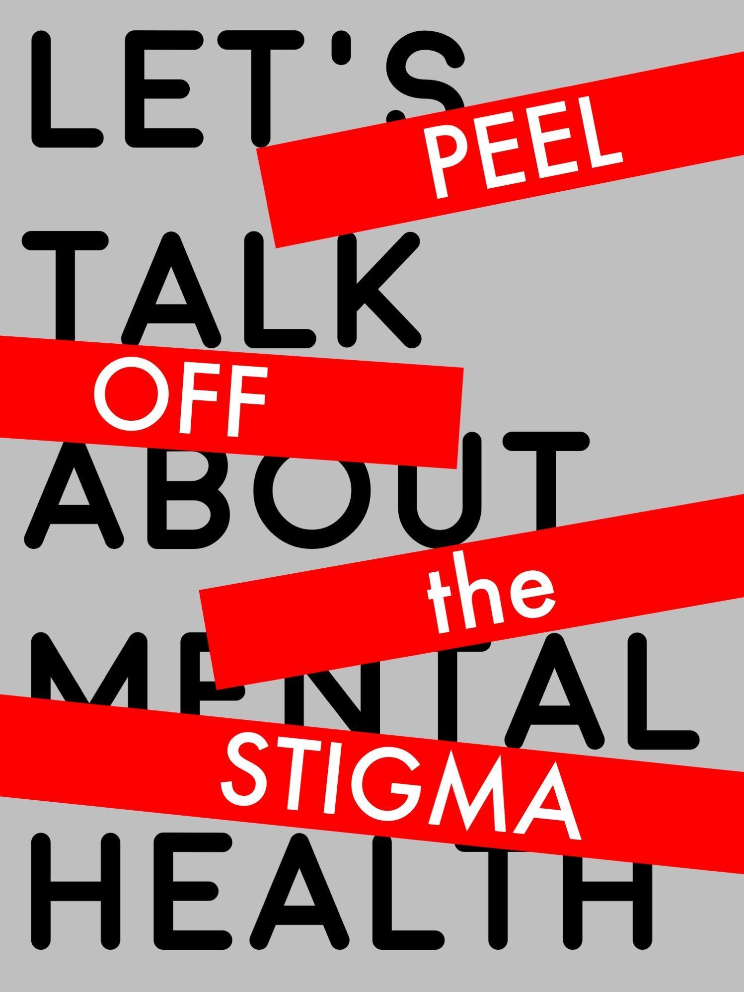 Lets talk about mental health poster